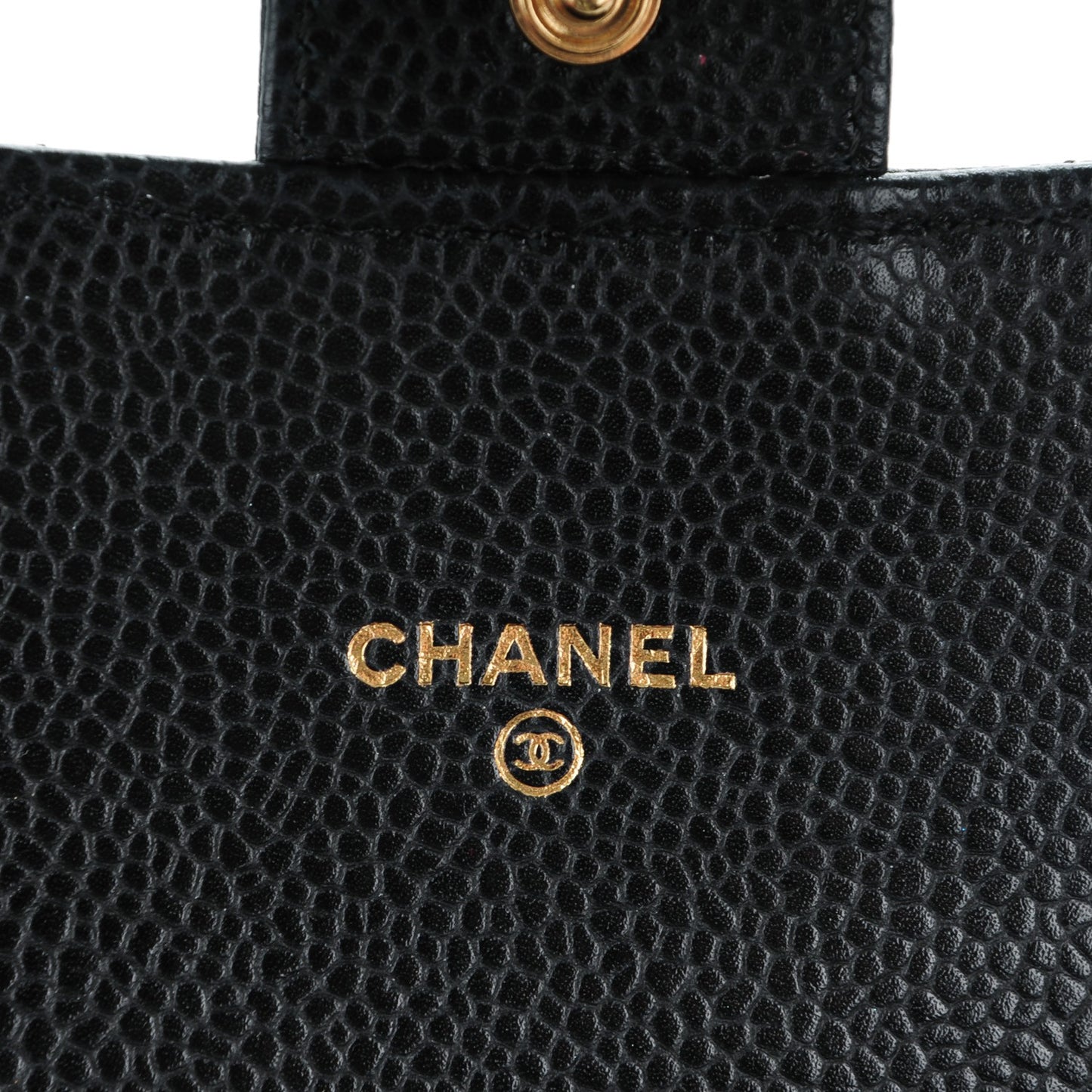Caviar Quilted Travel Wallet Black