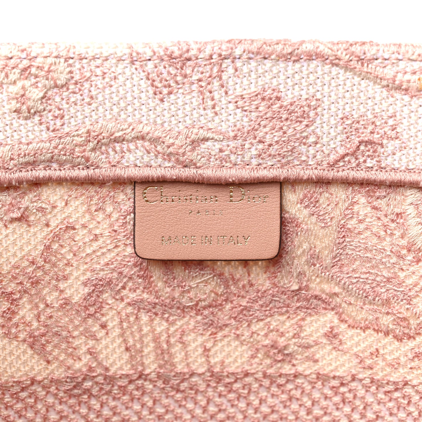 Canvas Embroidered Medium Dioriviera Toile De Jouy Book Tote Rose