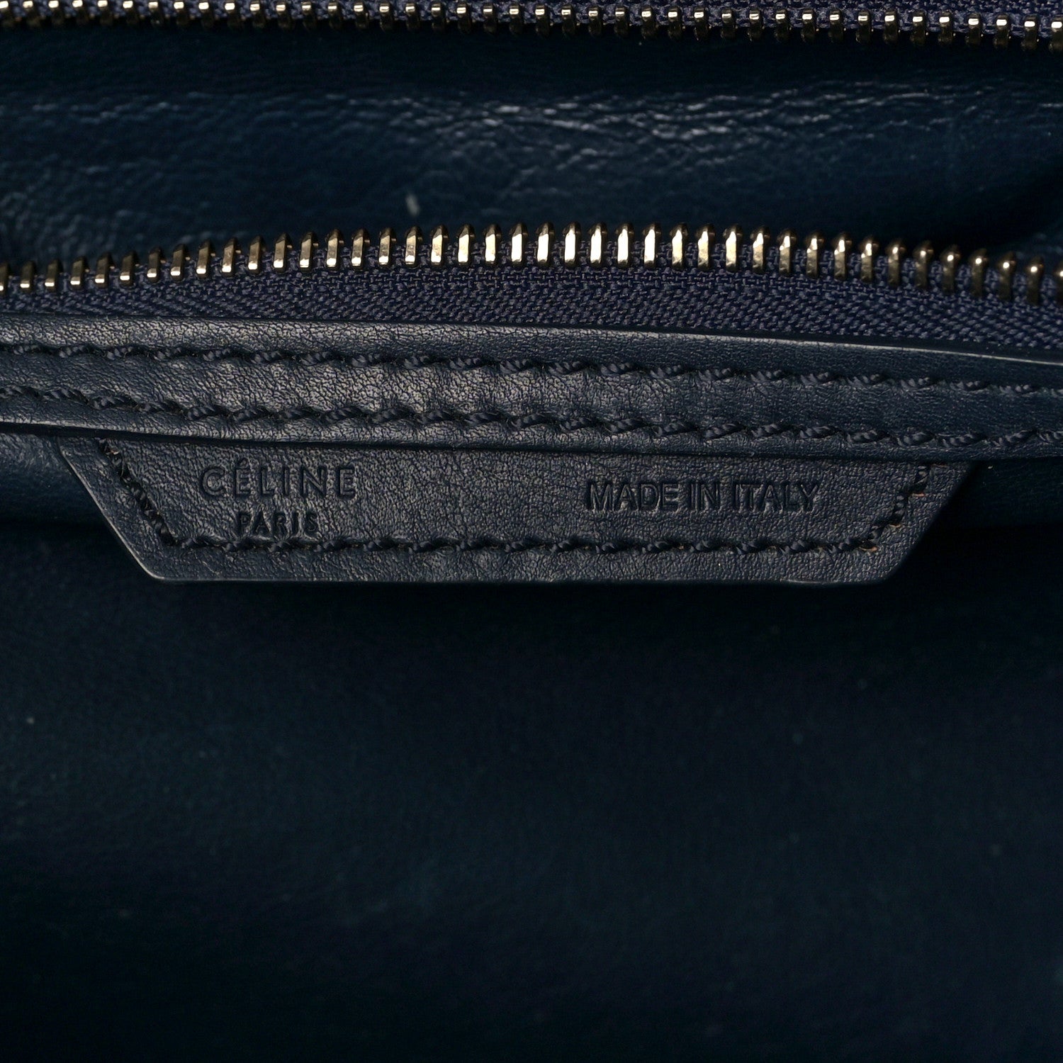 Celine Smooth Calfskin Mini Luggage Navy Blue 5 of 13