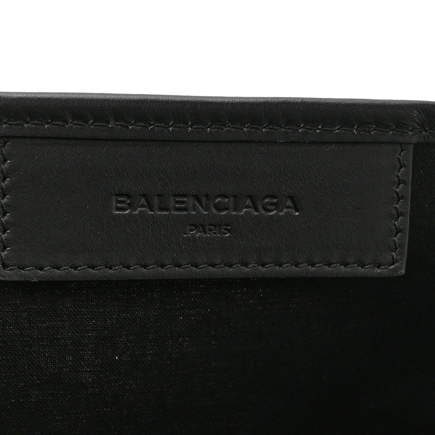 Cotton Canvas Satin Calfskin S Navy Cabas Natural Black