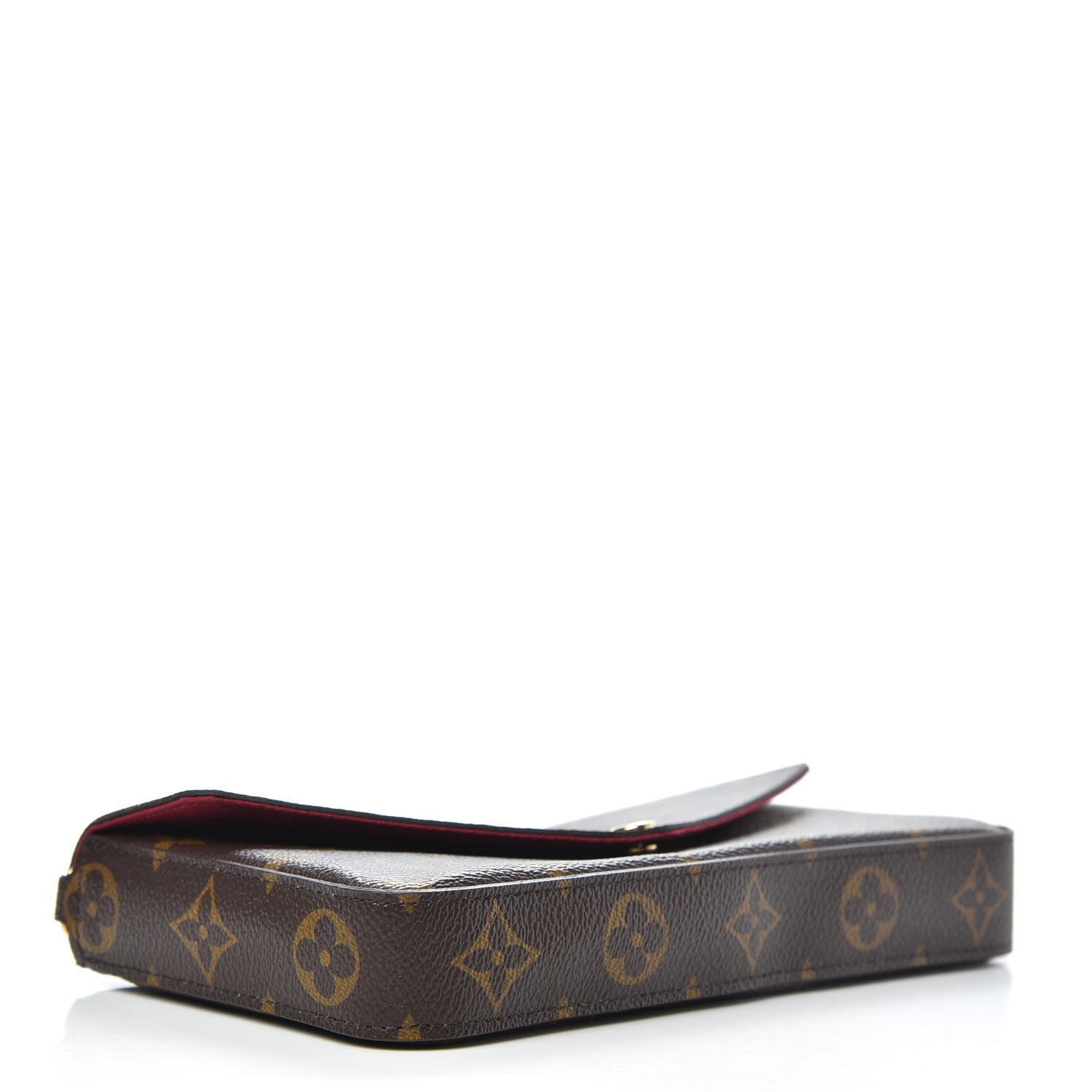 Louis Vuitton Monogram Pochette Felicie Chain Wallet Fuchsia 4 of 9