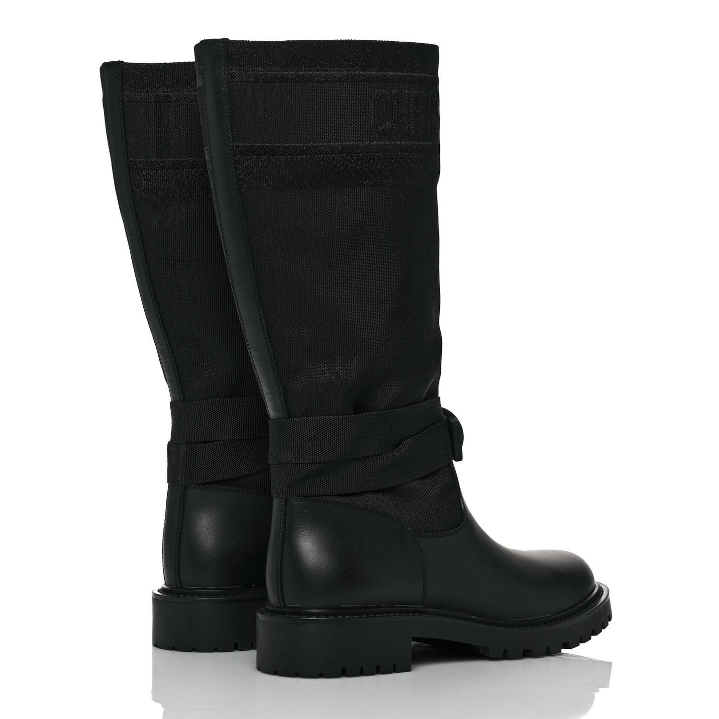 Technical Fabric Calfskin D-Major Boots 37 Black