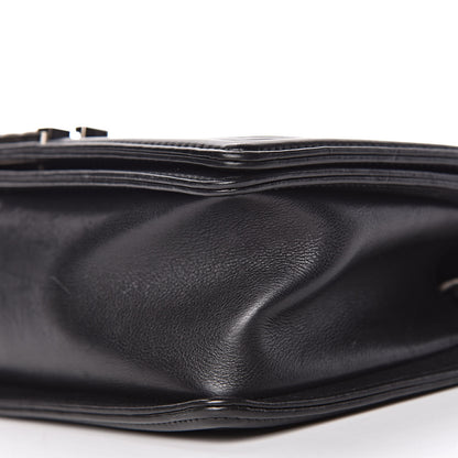 Chanel Calfskin Double Stitch Medium Boy Flap Black 11 of 12