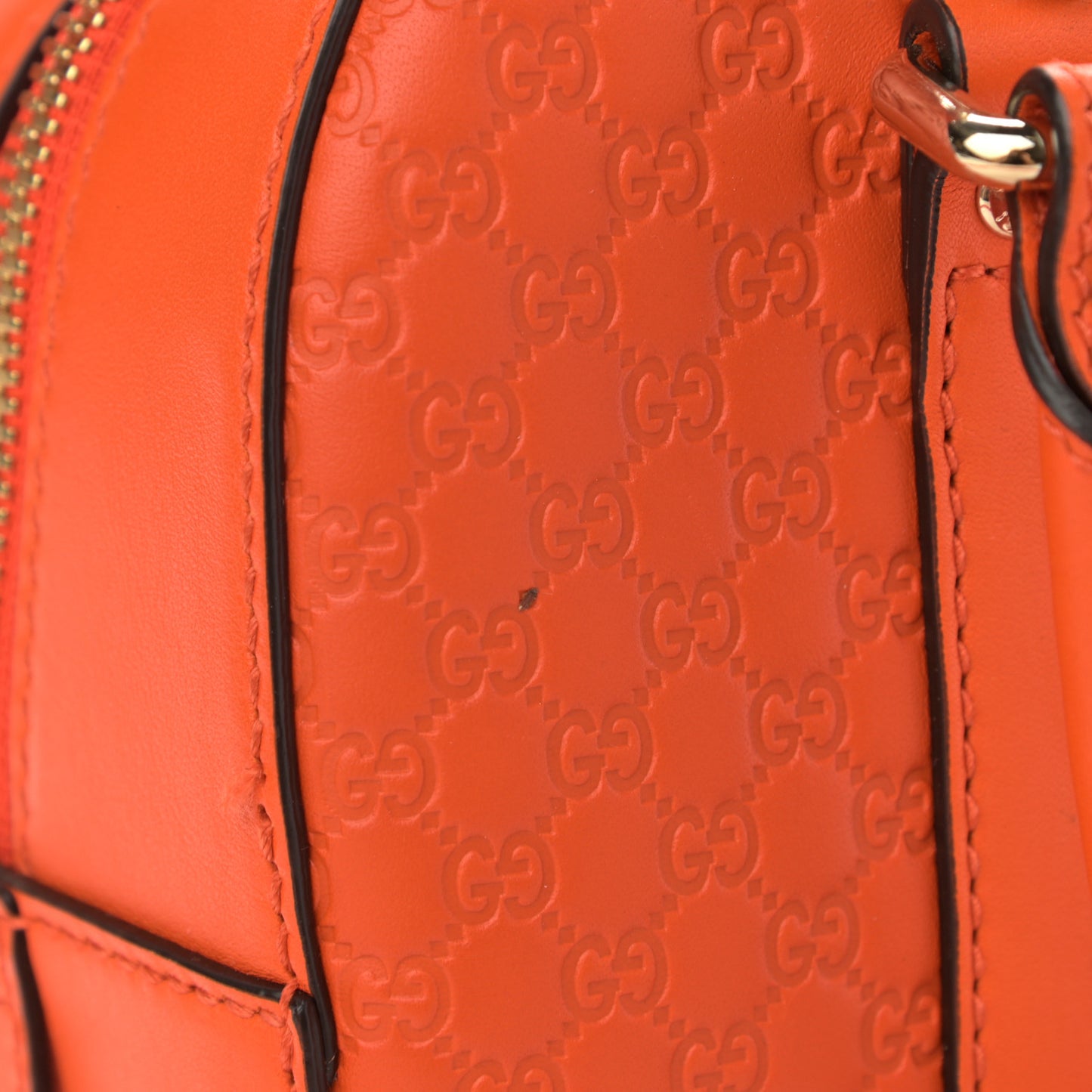 Soft Microguccissima Small Crossbody Bag Sun Orange