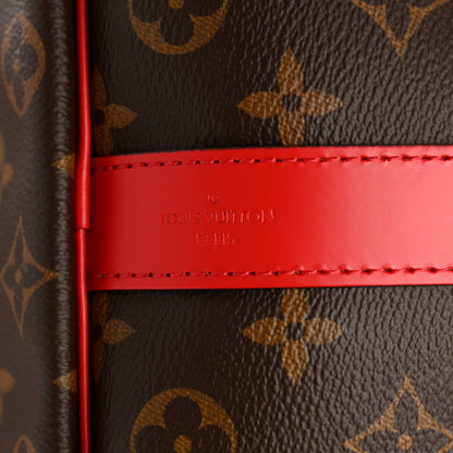 Louis Vuitton Calfskin Monogram Keepall Bandouliere 50 Coquelicot 6 of 12
