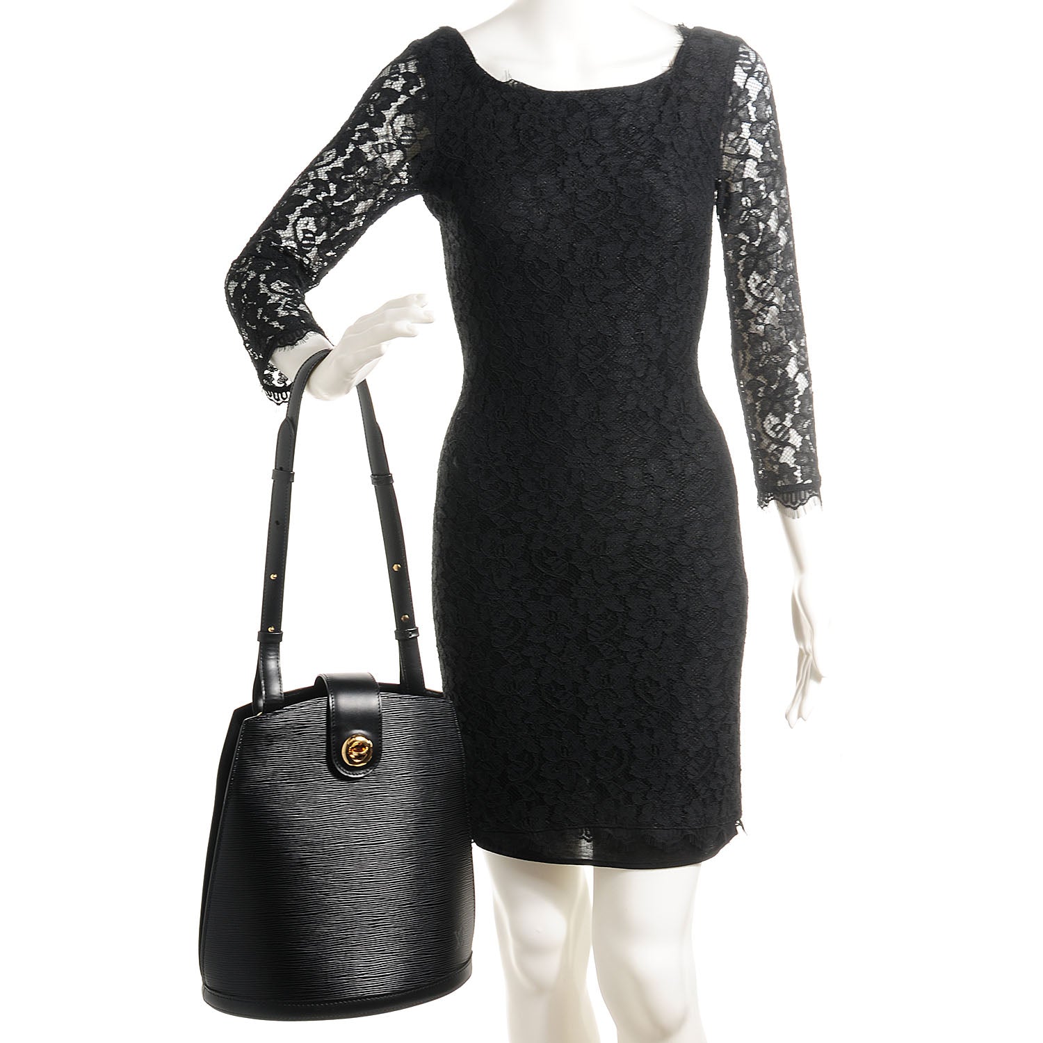 Louis Vuitton Epi Cluny Black 2 of 7