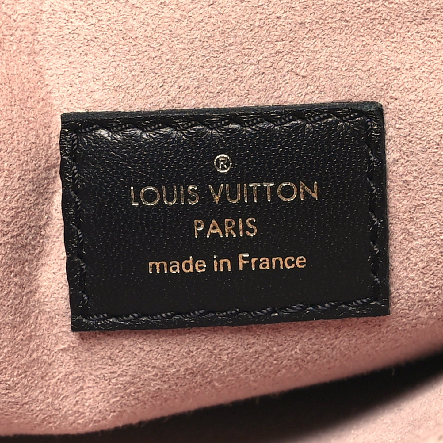 Lambskin Embossed Monogram Coussin PM Black