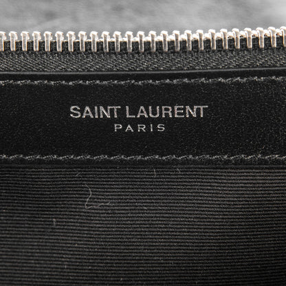 Saint Laurent Calfskin Y Quilted Monogram Large Loulou Chain Satchel Black 6 of 8