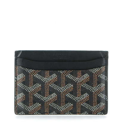 Goyard Goyardine Saint Sulpice Card Holder Black 1 of 8