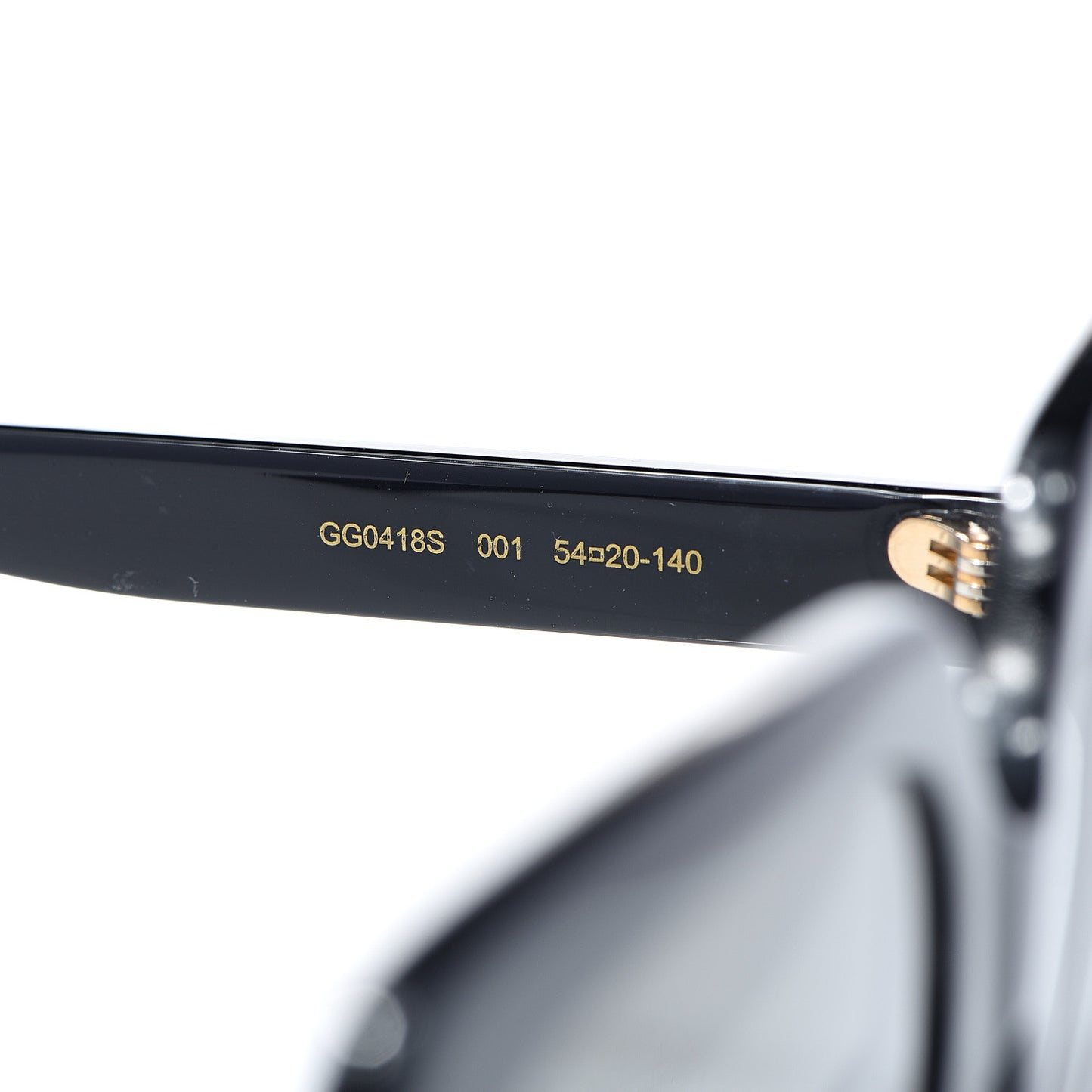Crystal Square Frame GG Sunglasses GG0418S Black