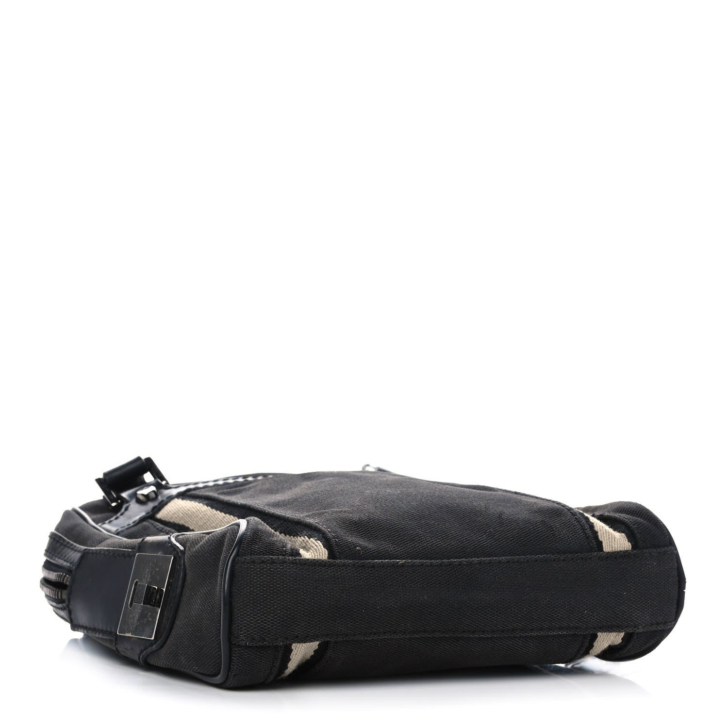 Gucci Canvas Calfskin Messenger Bag Navy 4 of 13