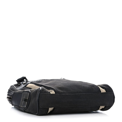 Gucci Canvas Calfskin Messenger Bag Navy 4 of 13
