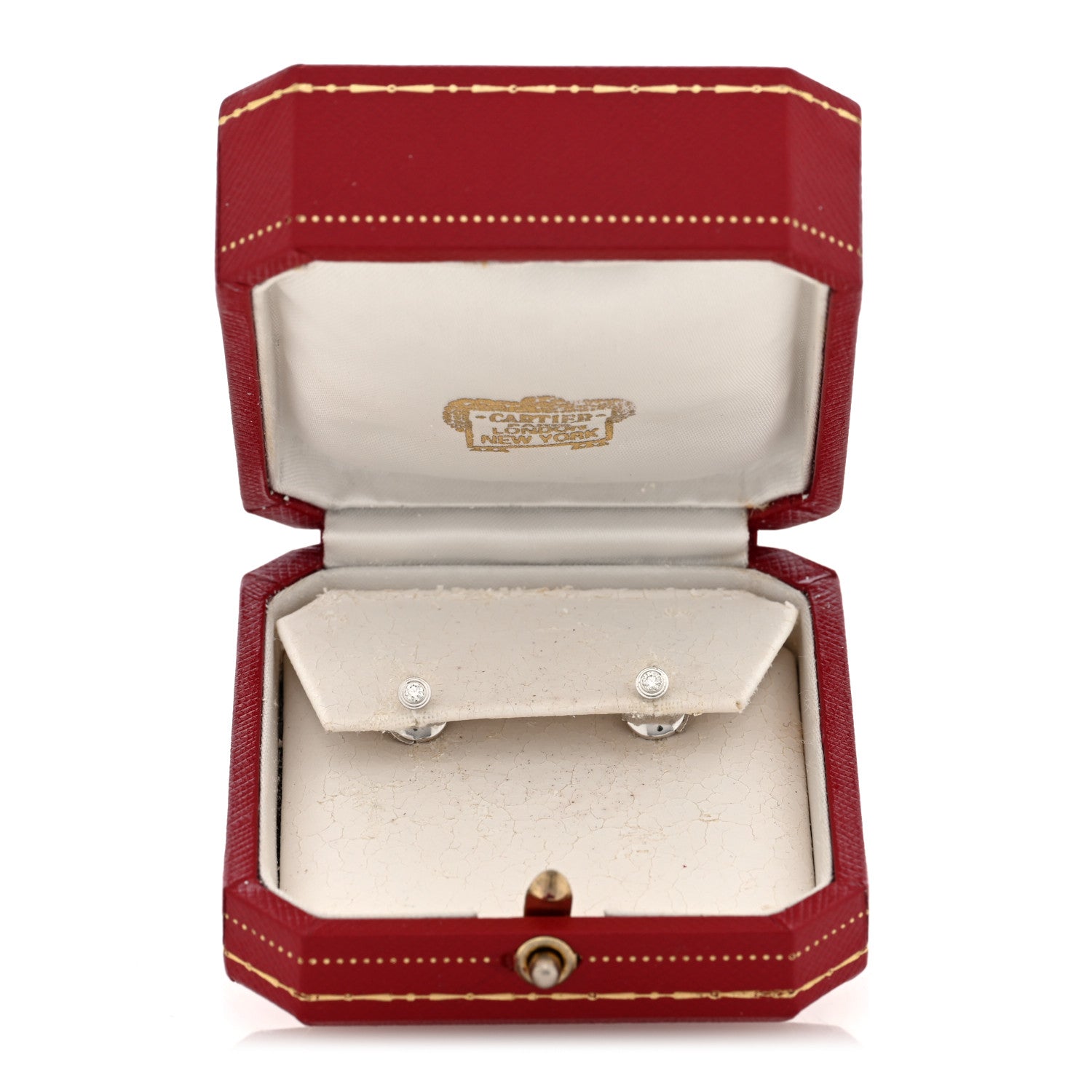 Cartier 18K White Gold Diamond XS D'Amour Earrings 6 of 6