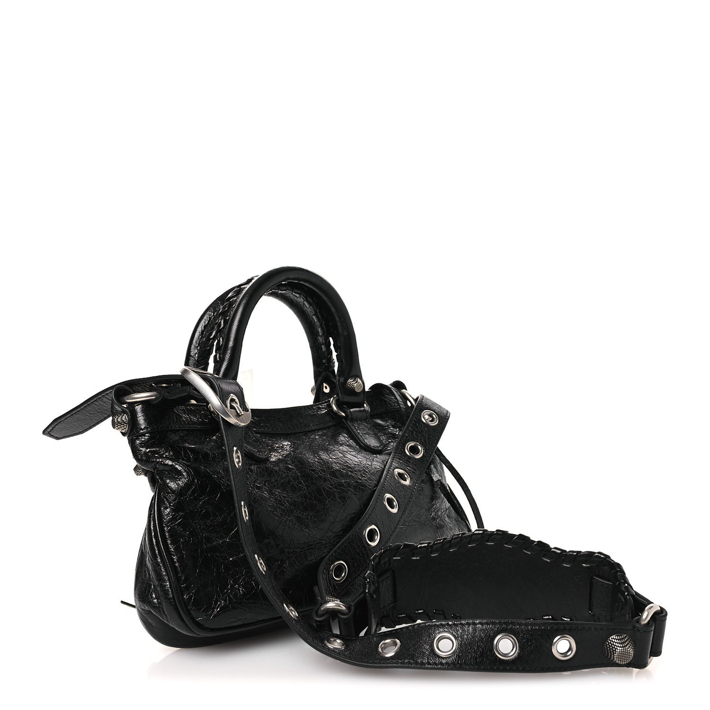 Agneau Arena Neo Cagole Small Handbag Black