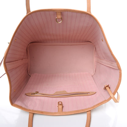 Louis Vuitton Damier Azur Neo Neverfull MM Rose Ballerine 5 of 16