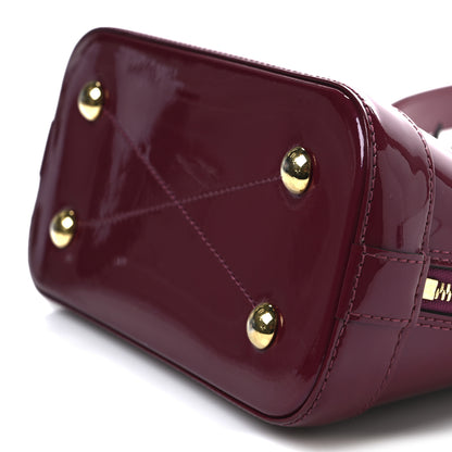 Louis Vuitton Patent Monogram Alma BB Magenta 9 of 11