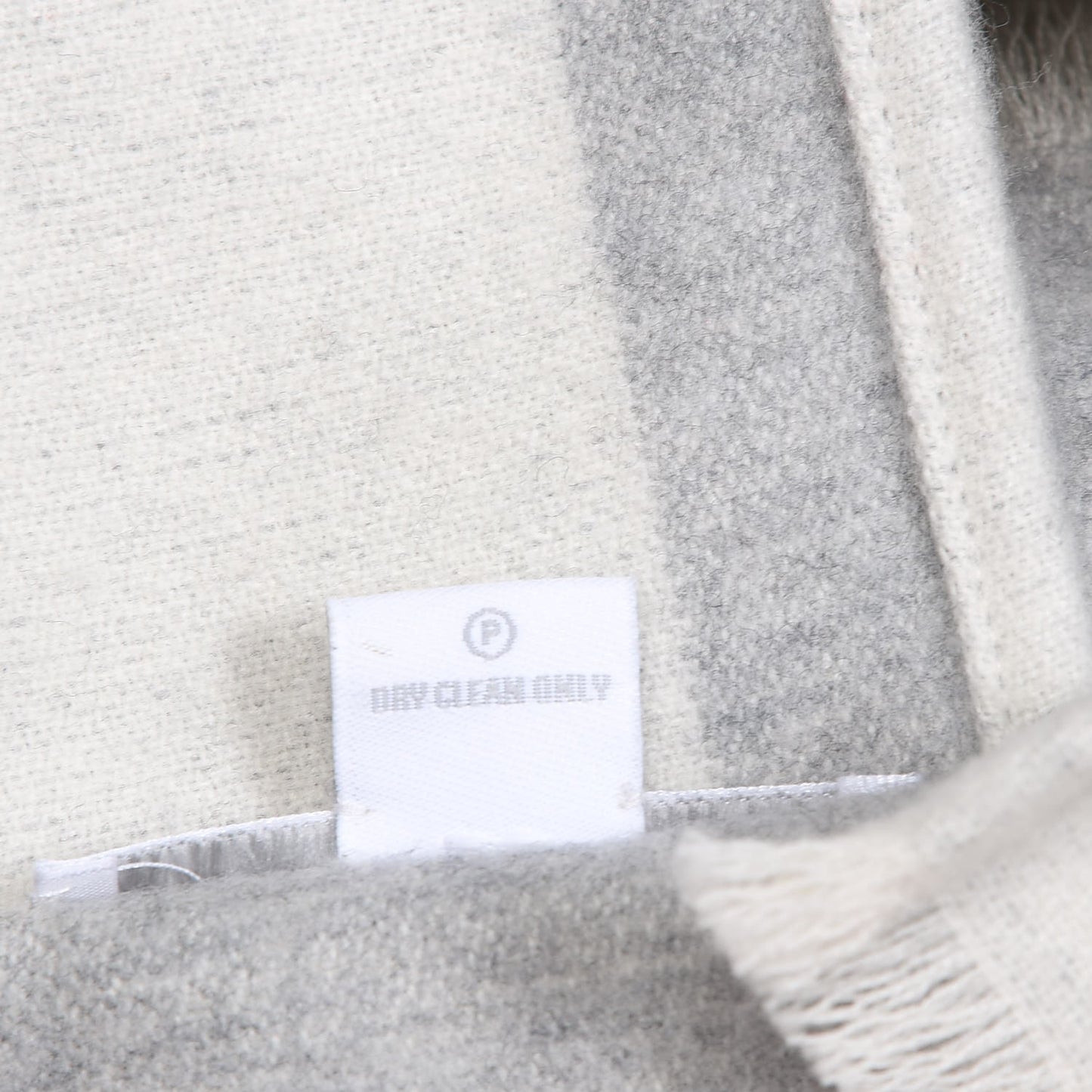 Wool Promenade Au Faubourg Blanket Blanc Gris