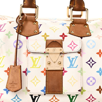 Louis Vuitton Monogram Multicolor Speedy 30 White 7 of 13