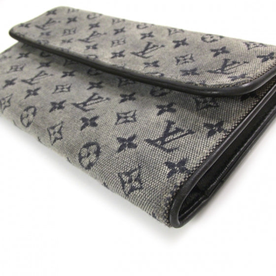 Mini Monogram Porte Tresor International Wallet Blue