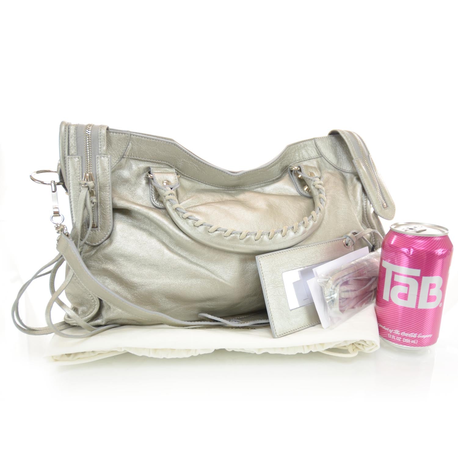 Balenciaga Agneau City Metallic Silver Hardware 3 of 9