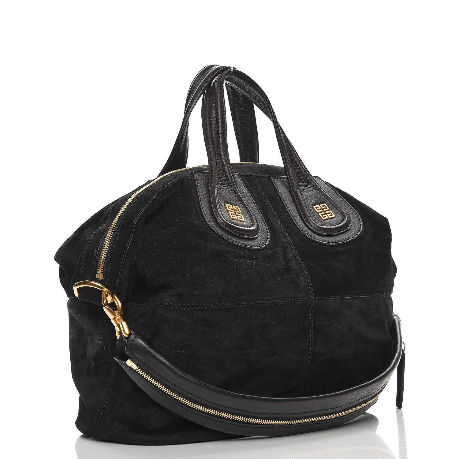 Givenchy Textured Calfskin Suede Medium Nightingale Black 4 of 9