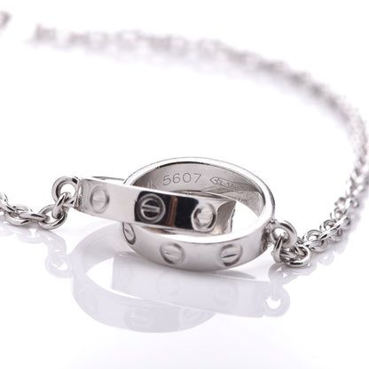 Cartier 18K White Gold Interlocking LOVE Bracelet 4 of 8