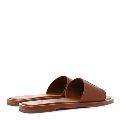 Christian Louboutin Calfskin Mule Flat Slides 37.5 Cuoio 5 of 10