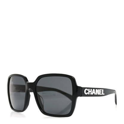 Chanel Acetate Square Sunglasses 5408-A Black 1 of 7