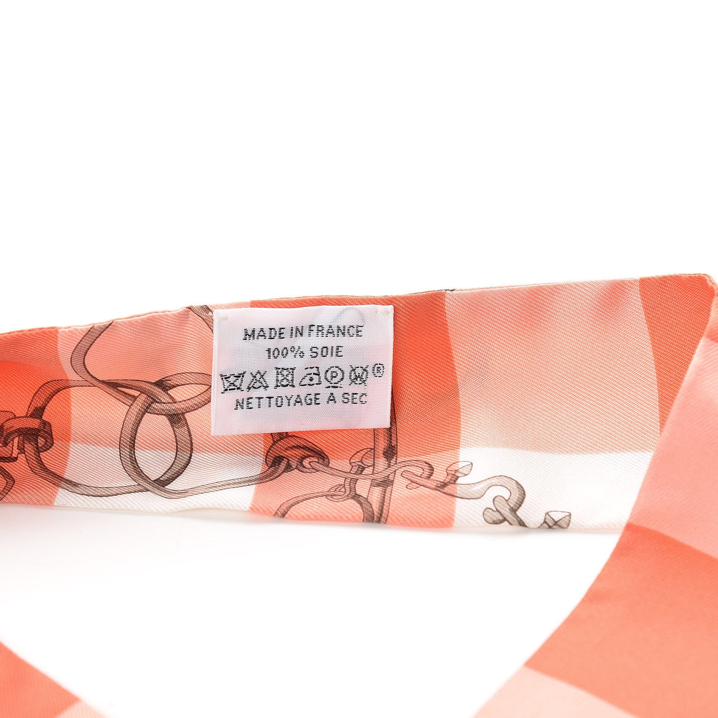 Silk Mors Et Gourmettes Vichy Twilly Saumon Citron Blanc