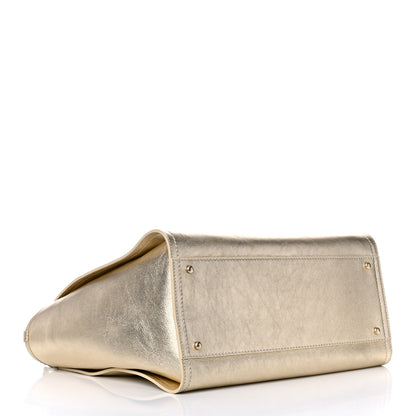 Chanel Metallic Calfskin Medium Deauville Tote Gold 5 of 13