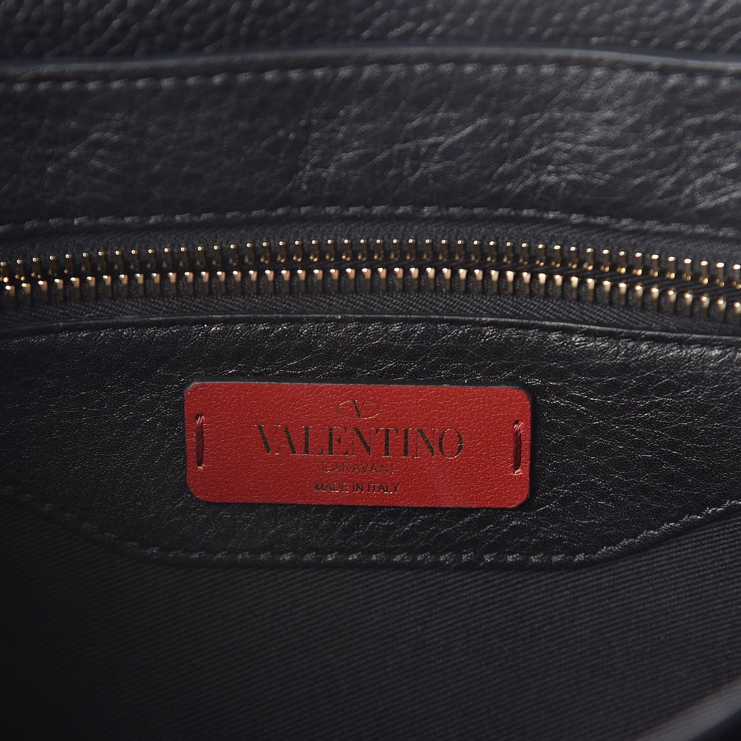 Valentino Garavani Pebbled Calfskin Medium Rockstud Flap Saddle Bag Black 6 of 8