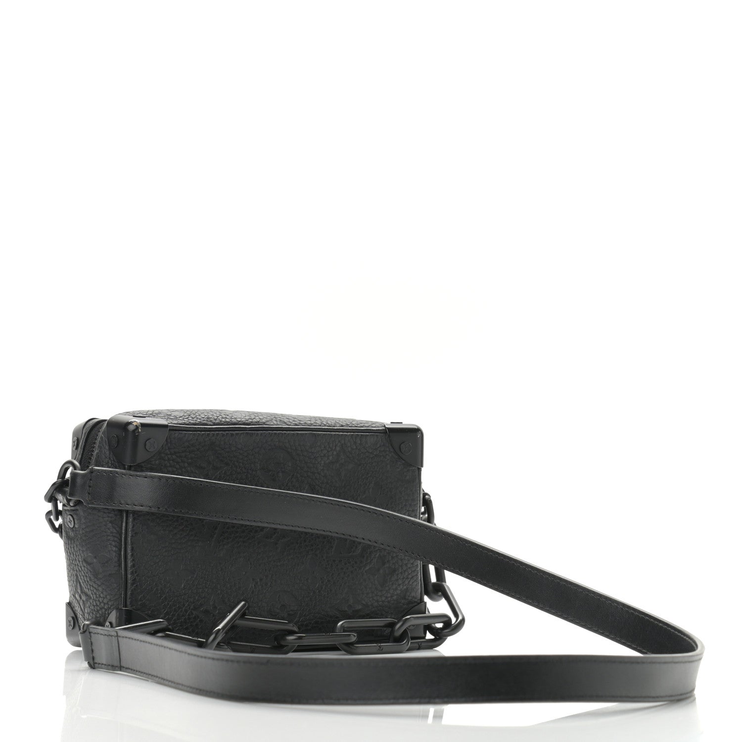 Louis Vuitton Taurillon Monogram Mini Soft Trunk Black 3 of 12