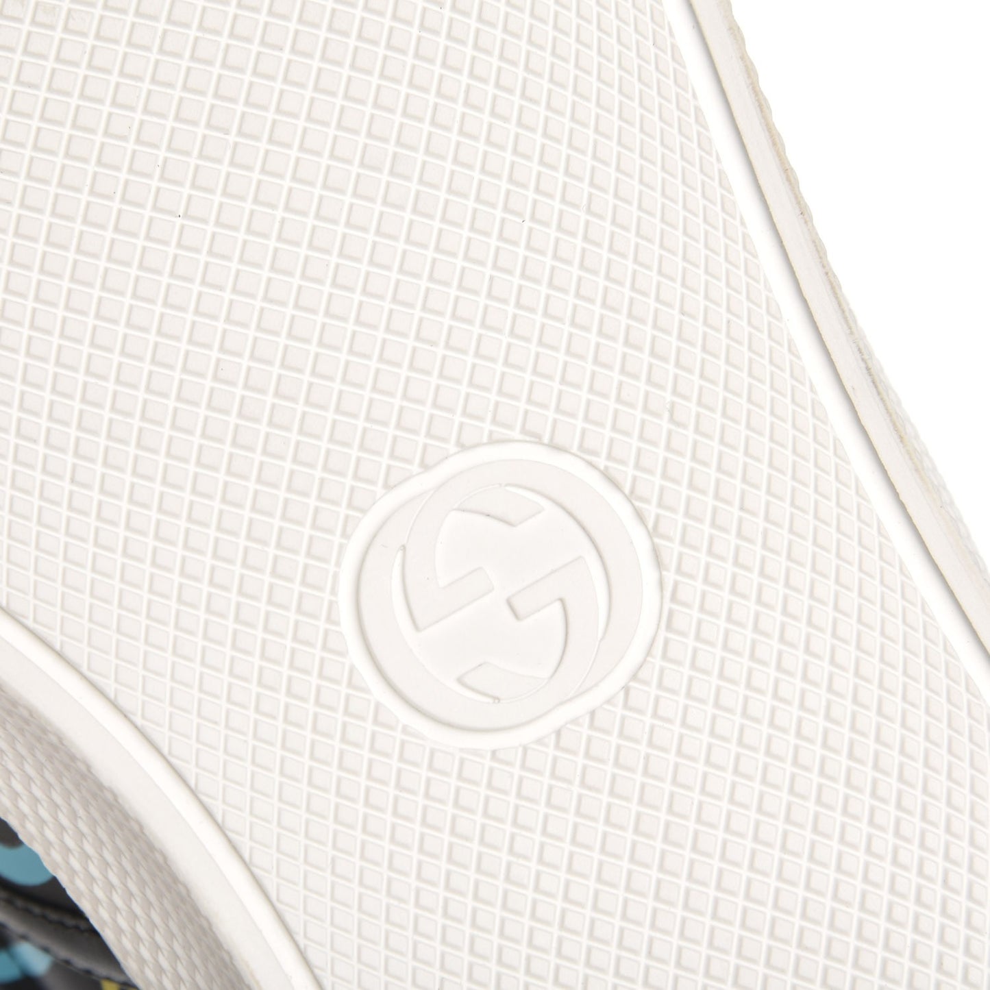 Calfskin GucciGhost Print Mens Dublin Slip On Sneakers 41 Black New Acquamarine