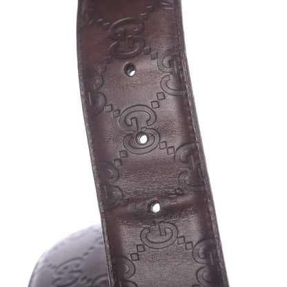 Gucci Guccissima Interlocking G 40mm Belt 85 34 Dark Brown 6 of 6