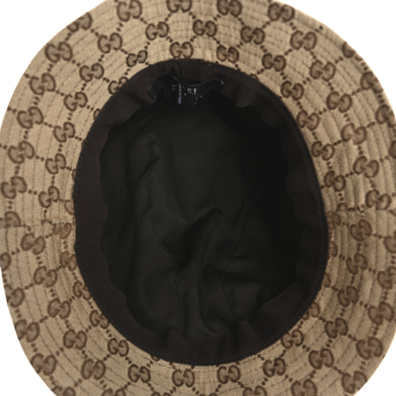 Gucci Monogram Web Bucket Hat L Brown Brown 7 of 11
