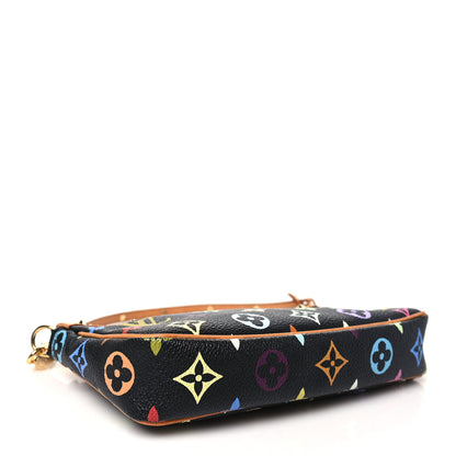 Louis Vuitton Monogram Multicolor Pochette Accessories Black 4 of 10