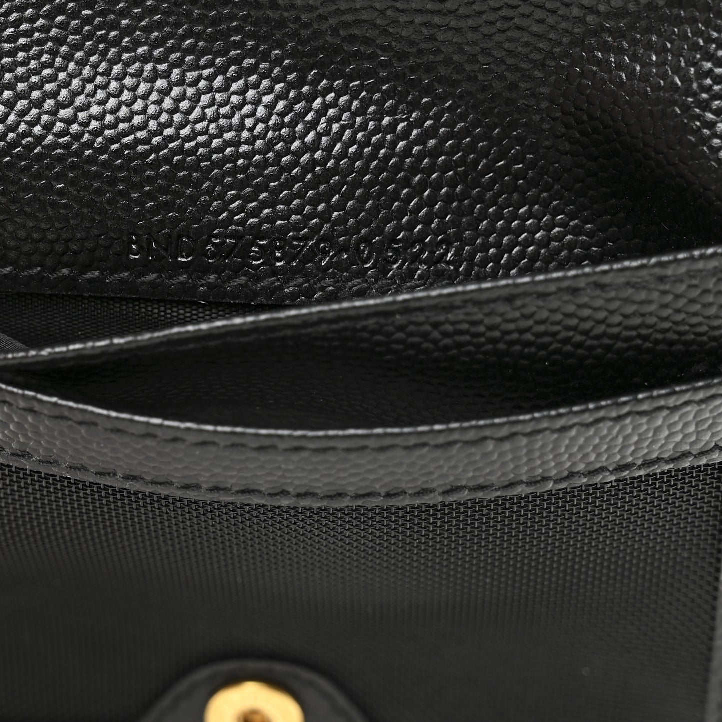 Grain De Poudre Matelasse Chevron Monogram Zipped Card Case Black