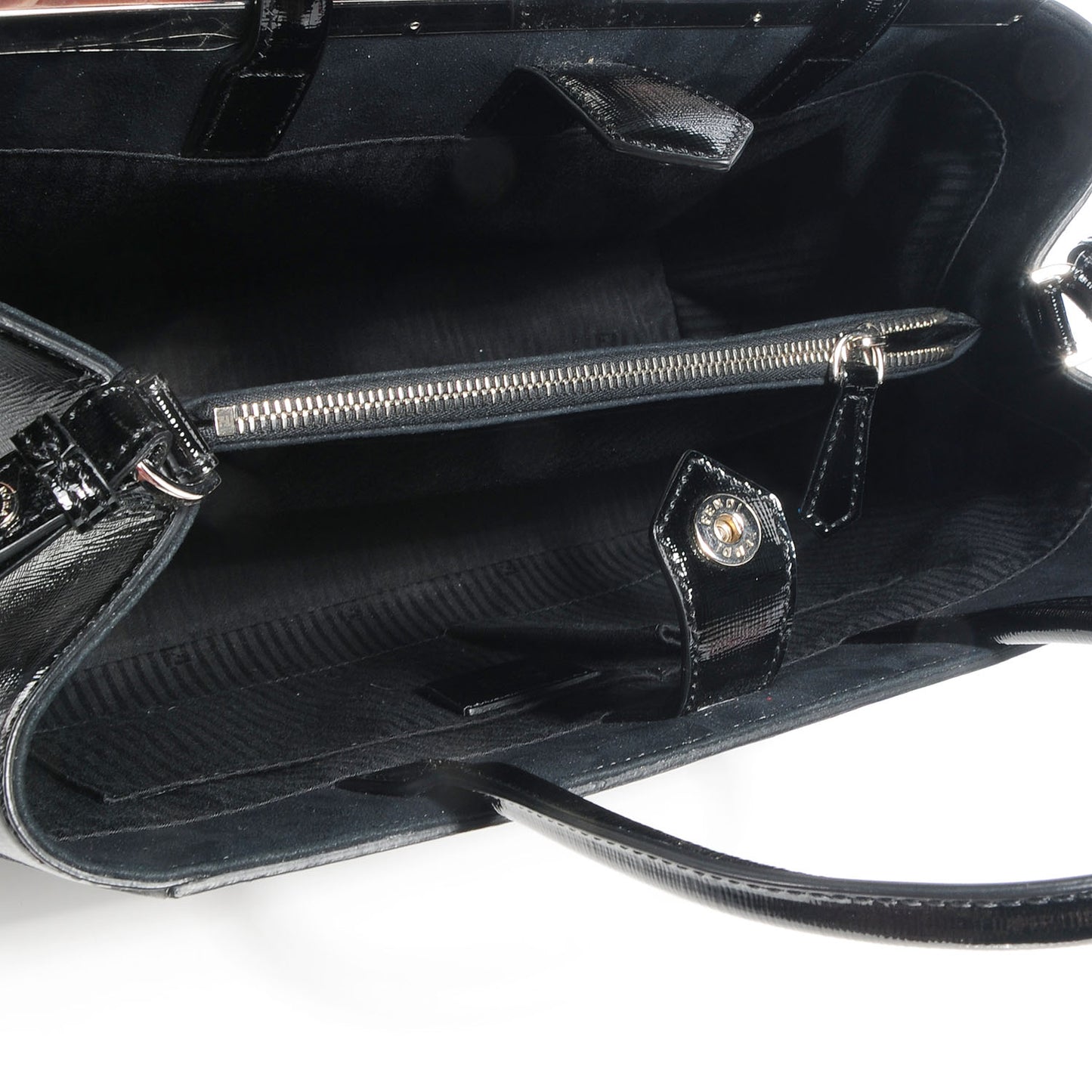 Patent Vitello Elite Regular 2Jours Tote Black