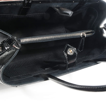Fendi Patent Vitello Elite Regular 2Jours Tote Black 5 of 10