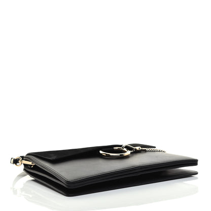 Chloe Suede Calfskin Medium Faye Shoulder Bag Black 4 of 10