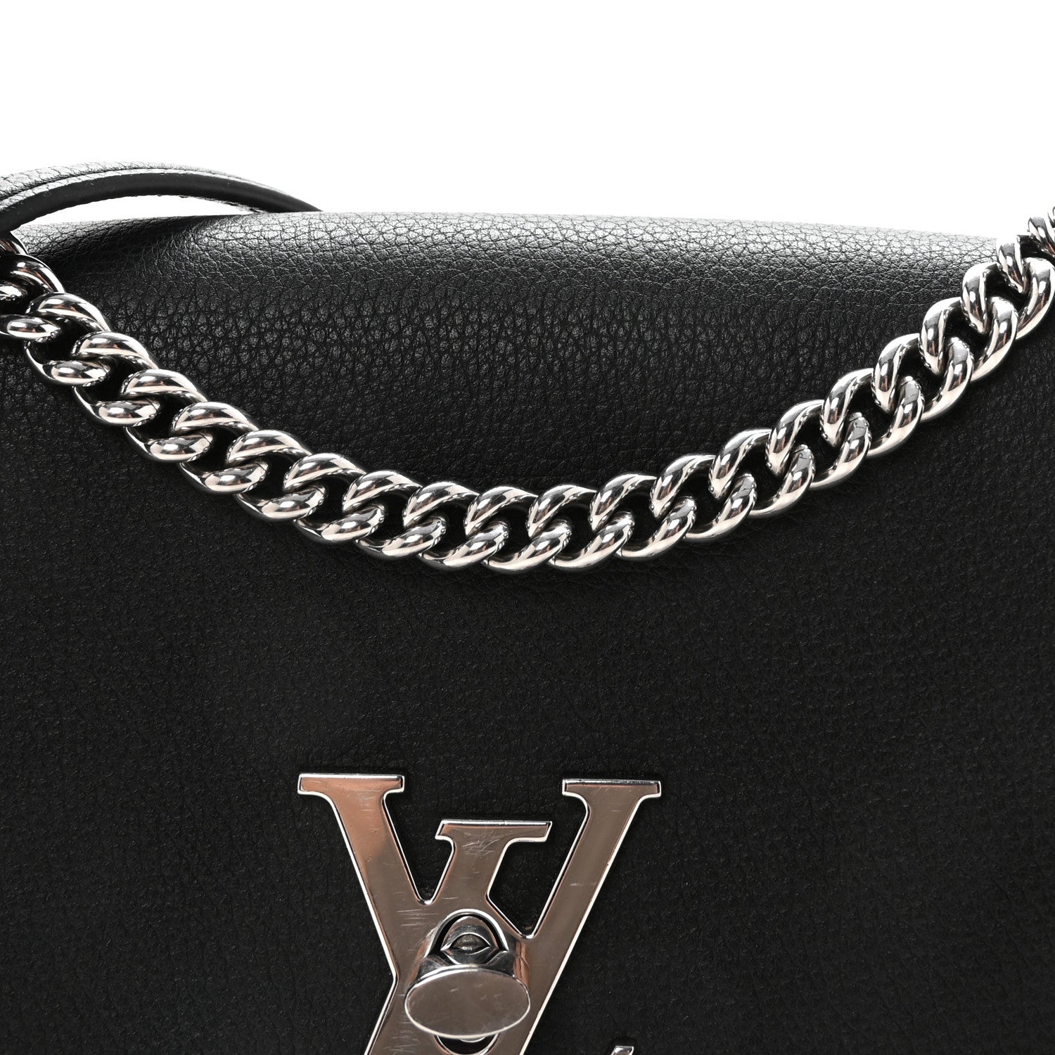 Louis Vuitton Soft Calfskin My Lockme Chain Bag BB Black 8 of 10