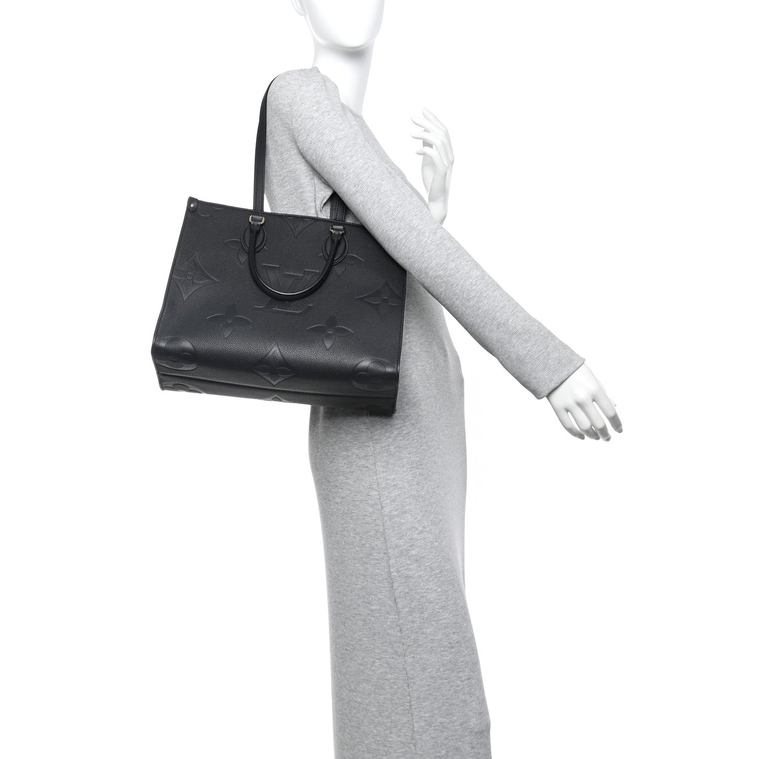 Louis Vuitton Empreinte Monogram Giant Onthego MM Black 2 of 12