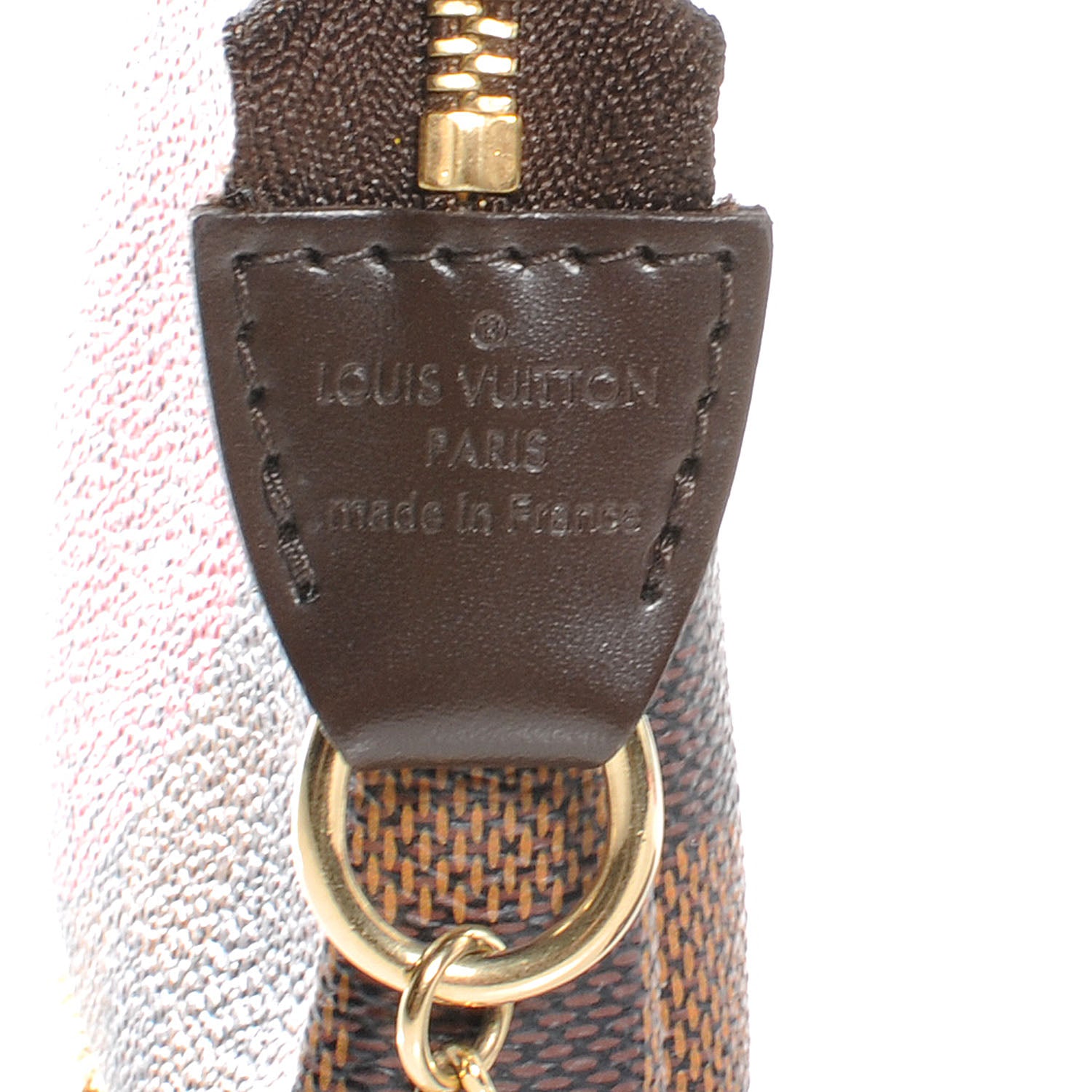 Louis Vuitton Damier Ebene Complice Trunks and Bags Mini Pochette Accessories Red 7 of 8