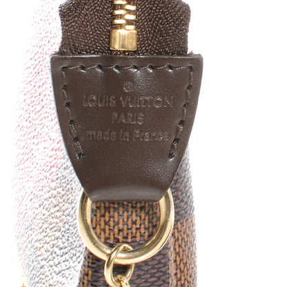 Louis Vuitton Damier Ebene Complice Trunks and Bags Mini Pochette Accessories Red 7 of 8