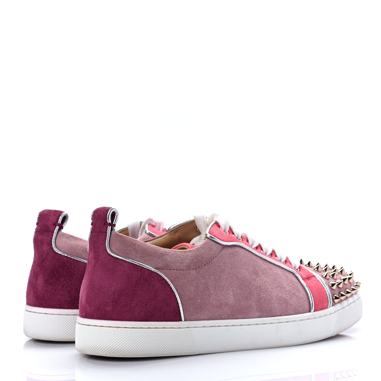 Veau Velours Calfskin Spikes Womens Vieira Flat Sneakers 37 Multicolor