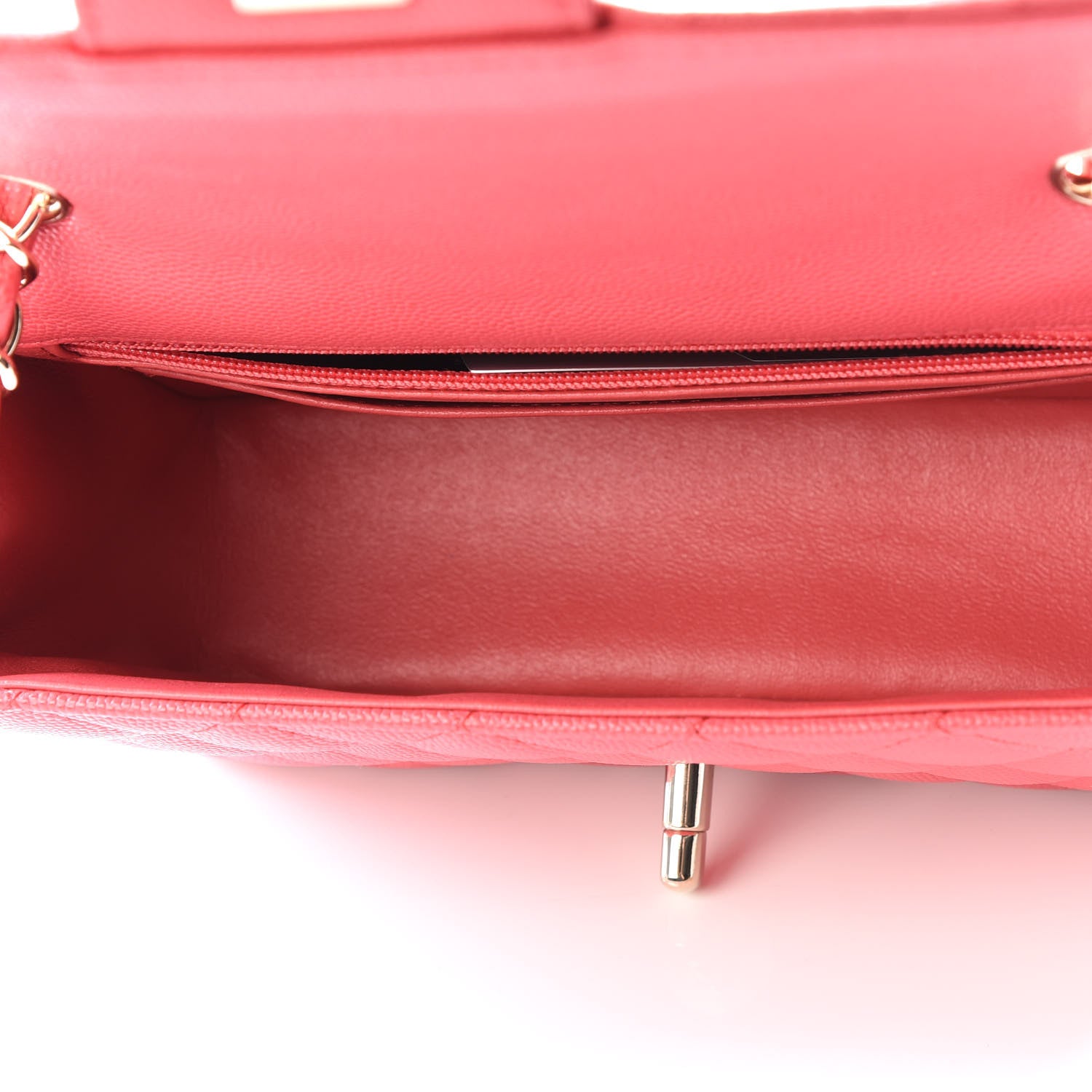 Chanel Caviar Quilted Mini Rectangular Flap Dark Pink 4 of 12
