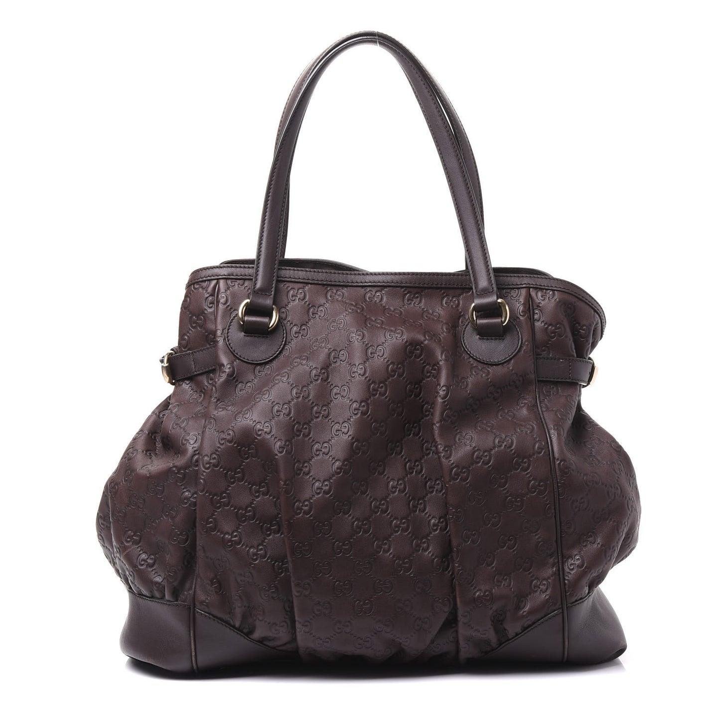 Guccissima Full Moon Tote Brown