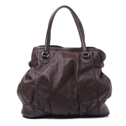 Gucci Guccissima Full Moon Tote Brown 1 of 12