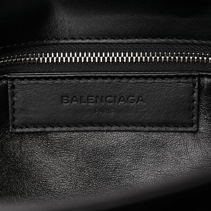 Balenciaga Snakeskin Classic Silver Hardware Envelope Strap Clutch 7 of 12