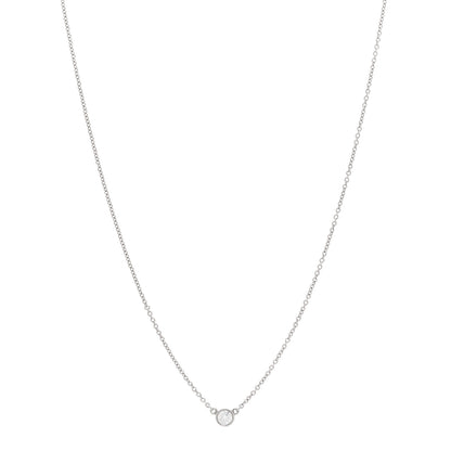 Tiffany Platinum Diamond .14ct Elsa Peretti Diamonds by the Yard Pendant Necklace 1 of 5
